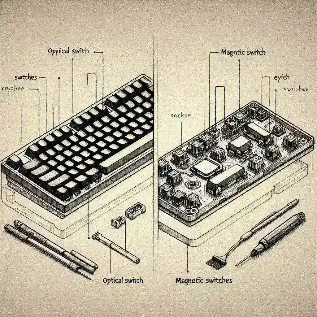 Teclados com switches ópticos versus magnéticos: disponibilidade no mercado nacional